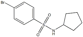 4-bromo-N-cyclopentylbenzenesulfonamide Structure