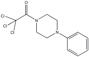 1-phenyl-4-(trichloroacetyl)piperazine Structure