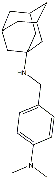 N-(1-adamantyl)-N-[4-(dimethylamino)benzyl]amine 구조식 이미지