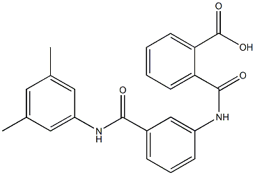 2-({3-[(3,5-dimethylanilino)carbonyl]anilino}carbonyl)benzoic acid 구조식 이미지