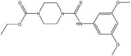 ethyl 4-[(3,5-dimethoxyanilino)carbothioyl]piperazine-1-carboxylate Structure