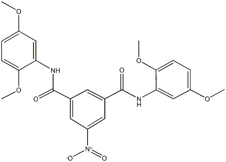 N~1~,N~3~-bis(2,5-dimethoxyphenyl)-5-nitroisophthalamide 구조식 이미지