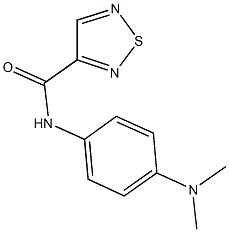 N-[4-(dimethylamino)phenyl]-1,2,5-thiadiazole-3-carboxamide 구조식 이미지