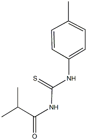 N-isobutyryl-N'-(4-methylphenyl)thiourea Structure