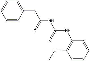 N-(2-methoxyphenyl)-N'-(phenylacetyl)thiourea Structure