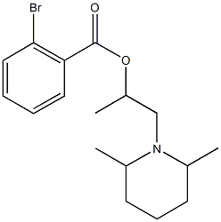 2-(2,6-dimethyl-1-piperidinyl)-1-methylethyl 2-bromobenzoate Structure