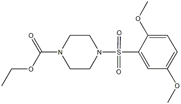 ethyl 4-[(2,5-dimethoxyphenyl)sulfonyl]-1-piperazinecarboxylate Structure