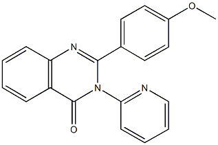 2-(4-methoxyphenyl)-3-pyridin-2-ylquinazolin-4(3H)-one 구조식 이미지