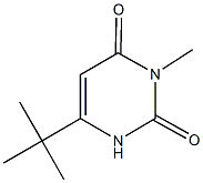 6-tert-butyl-3-methyl-2,4(1H,3H)-pyrimidinedione Structure