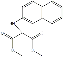 diethyl 2-(2-naphthylamino)malonate Structure