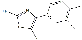 4-(3,4-dimethylphenyl)-5-methyl-1,3-thiazol-2-ylamine 구조식 이미지