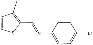 N-(4-bromophenyl)-N-[(3-methyl-2-thienyl)methylene]amine 구조식 이미지