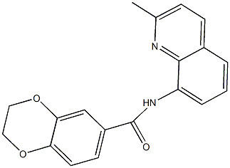 N-(2-methyl-8-quinolinyl)-2,3-dihydro-1,4-benzodioxine-6-carboxamide Structure