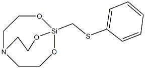 phenyl 2,8,9-trioxa-5-aza-1-silabicyclo[3.3.3]undec-1-ylmethyl sulfide 구조식 이미지