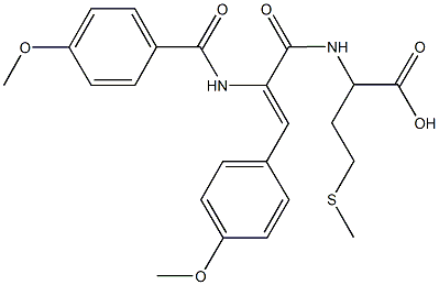 N-[2-[(4-methoxybenzoyl)amino]-3-(4-methoxyphenyl)acryloyl](methyl)homocysteine Structure