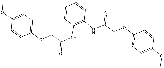 2-(4-methoxyphenoxy)-N-(2-{[(4-methoxyphenoxy)acetyl]amino}phenyl)acetamide Structure