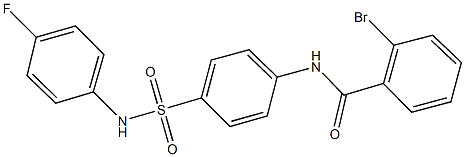 2-bromo-N-{4-[(4-fluoroanilino)sulfonyl]phenyl}benzamide 구조식 이미지