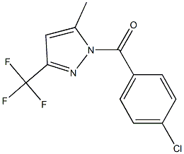 1-(4-chlorobenzoyl)-5-methyl-3-(trifluoromethyl)-1H-pyrazole Structure