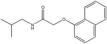 N-isobutyl-2-(1-naphthyloxy)acetamide 구조식 이미지