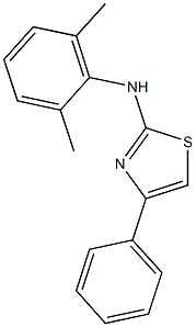 N-(2,6-dimethylphenyl)-N-(4-phenyl-1,3-thiazol-2-yl)amine 구조식 이미지