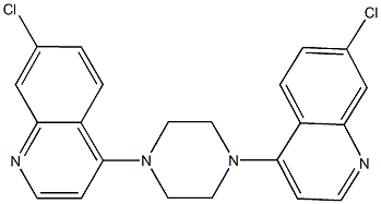 7-chloro-4-[4-(7-chloro-4-quinolinyl)-1-piperazinyl]quinoline Structure