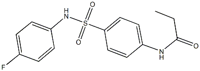 N-{4-[(4-fluoroanilino)sulfonyl]phenyl}propanamide Structure