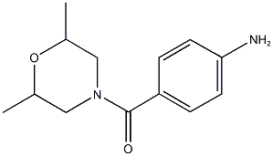 4-[(2,6-dimethyl-4-morpholinyl)carbonyl]aniline Structure