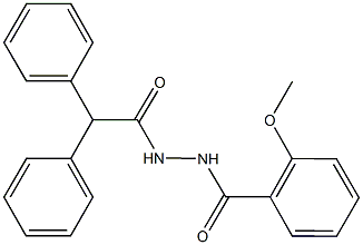 N'-(2-methoxybenzoyl)-2,2-diphenylacetohydrazide Structure