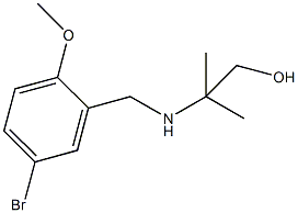 2-[(5-bromo-2-methoxybenzyl)amino]-2-methyl-1-propanol 구조식 이미지