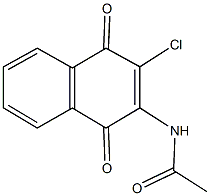 N-(3-chloro-1,4-dioxo-1,4-dihydro-2-naphthalenyl)acetamide 구조식 이미지