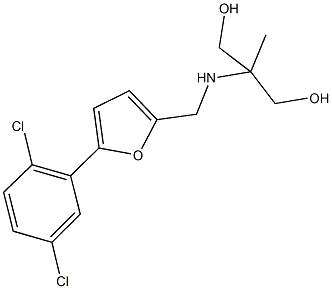 2-({[5-(2,5-dichlorophenyl)-2-furyl]methyl}amino)-2-methyl-1,3-propanediol 구조식 이미지