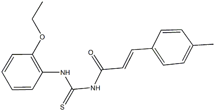 N-(2-ethoxyphenyl)-N'-[3-(4-methylphenyl)acryloyl]thiourea 구조식 이미지