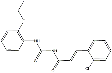 N-[3-(2-chlorophenyl)acryloyl]-N'-(2-ethoxyphenyl)thiourea 구조식 이미지