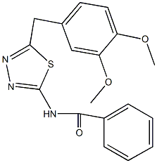 N-[5-(3,4-dimethoxybenzyl)-1,3,4-thiadiazol-2-yl]benzamide Structure