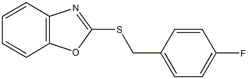 2-[(4-fluorobenzyl)sulfanyl]-1,3-benzoxazole Structure