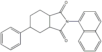 2-(1-naphthyl)-5-phenylhexahydro-1H-isoindole-1,3(2H)-dione Structure