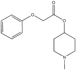 1-methyl-4-piperidinyl phenoxyacetate 구조식 이미지