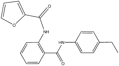 N-{2-[(4-ethylanilino)carbonyl]phenyl}-2-furamide Structure