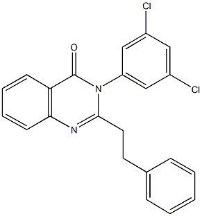 3-(3,5-dichlorophenyl)-2-(2-phenylethyl)-4(3H)-quinazolinone Structure