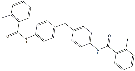 2-methyl-N-(4-{4-[(2-methylbenzoyl)amino]benzyl}phenyl)benzamide Structure