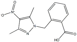 2-({4-nitro-3,5-dimethyl-1H-pyrazol-1-yl}methyl)benzoic acid 구조식 이미지