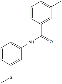 3-methyl-N-[3-(methylsulfanyl)phenyl]benzamide Structure