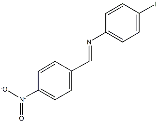 4-iodo-N-(4-nitrobenzylidene)aniline 구조식 이미지