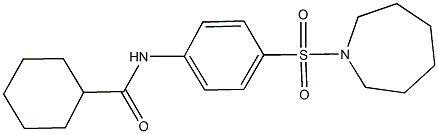 N-[4-(azepan-1-ylsulfonyl)phenyl]cyclohexanecarboxamide 구조식 이미지