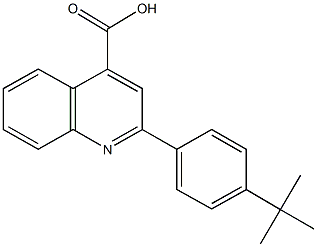 2-(4-tert-butylphenyl)-4-quinolinecarboxylic acid Structure