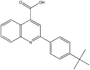 2-(4-tert-butylphenyl)-4-quinolinecarboxylic acid 구조식 이미지