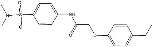 N-{4-[(dimethylamino)sulfonyl]phenyl}-2-(4-ethylphenoxy)acetamide Structure