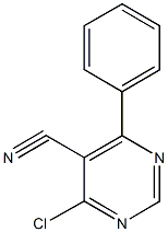 4-chloro-6-phenyl-5-pyrimidinecarbonitrile Structure