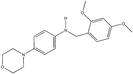 N-(2,4-dimethoxybenzyl)-N-[4-(4-morpholinyl)phenyl]amine 구조식 이미지