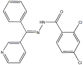 2,4-dichloro-N'-[phenyl(3-pyridinyl)methylene]benzohydrazide 구조식 이미지